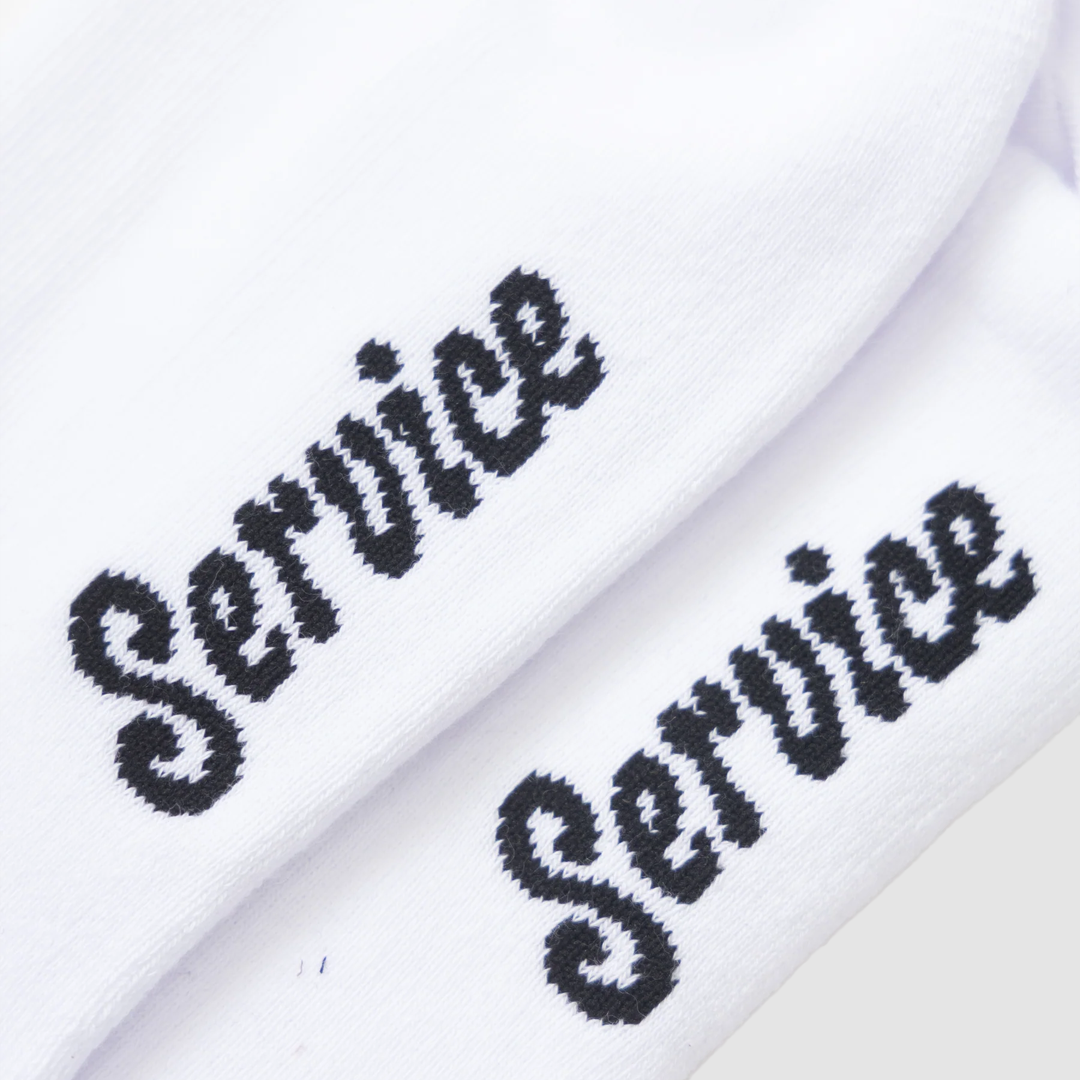 Knife & Forks Socks White