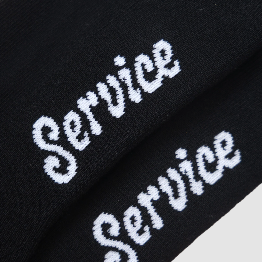 Knife & Fork Socks Black