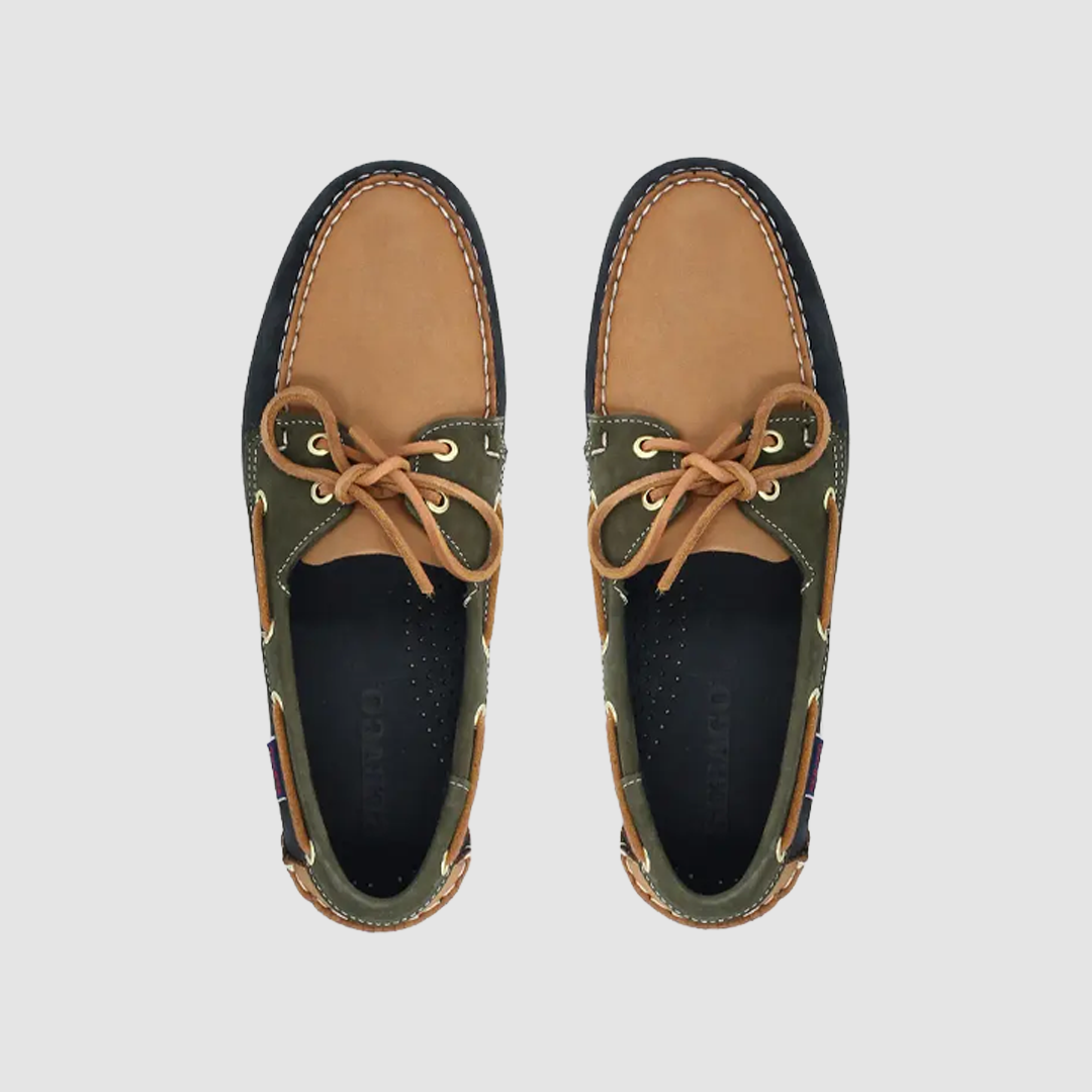 Portland Spinnaker Blue Navy / Beige Camel / Green Musk