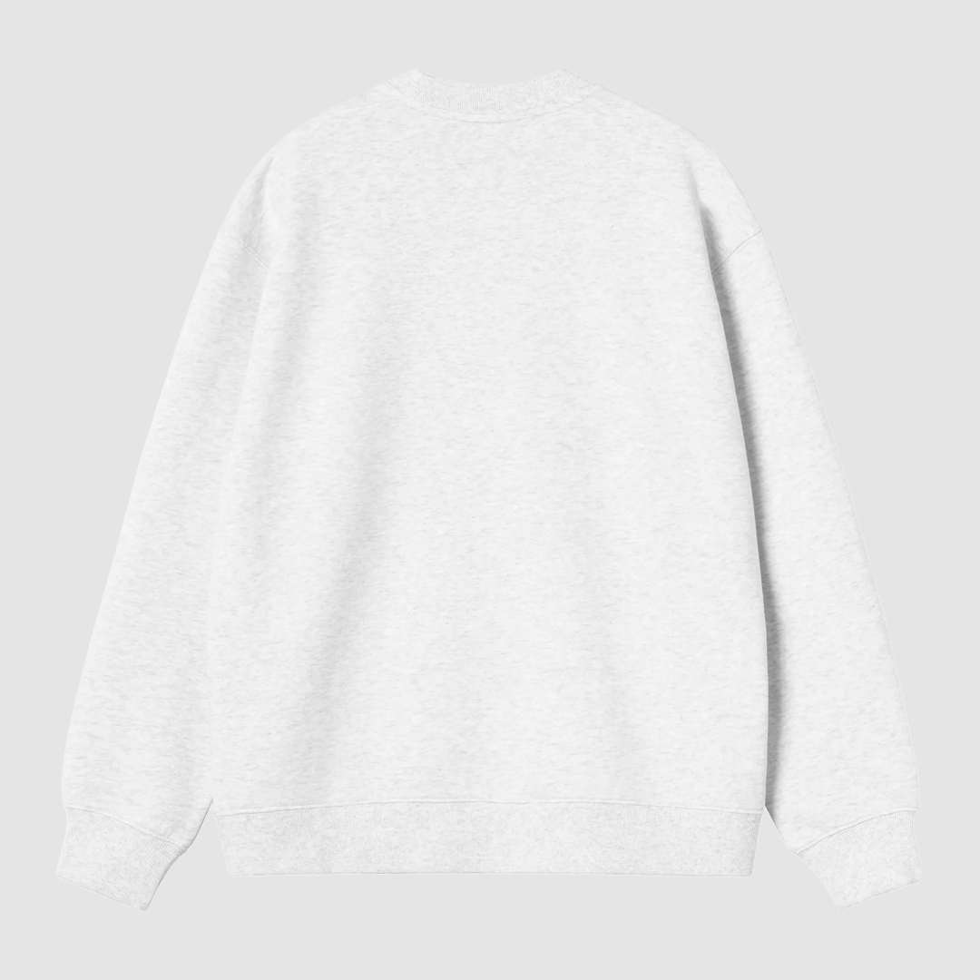 W' Carhartt Sweat Ash Heather / Velvet Green