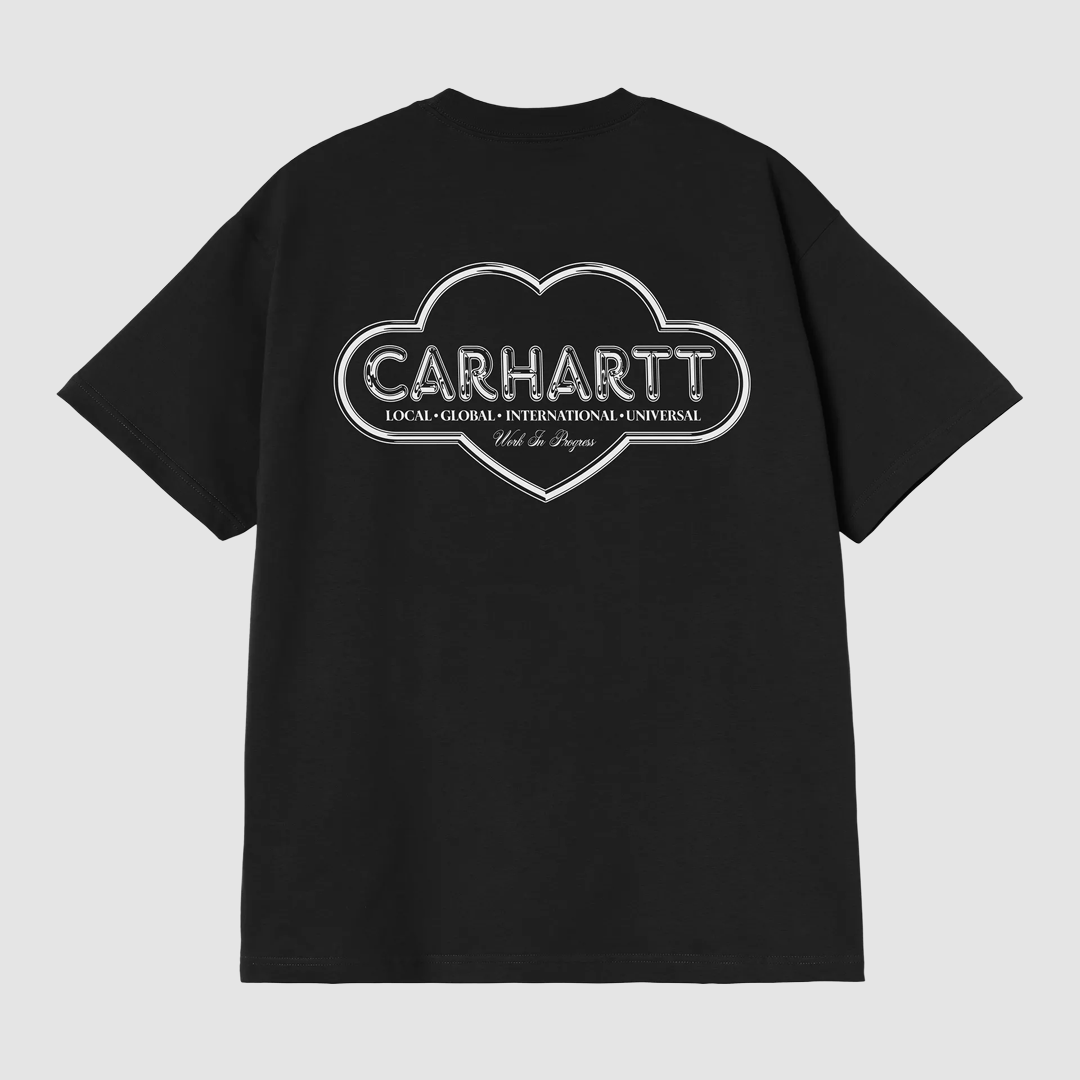 S/S Cloud Heart T-Shirt Black