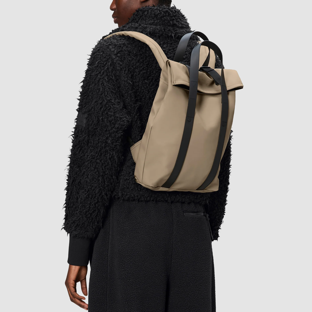 2 Way Tote Backpack Mini Beige