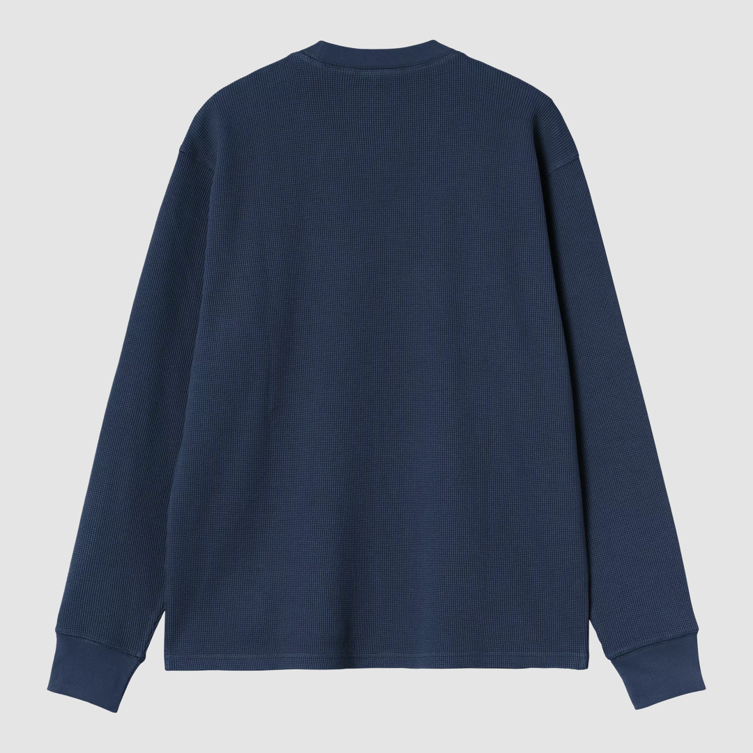 L/S Eightynine Waffle T-Shirt Jupiter / White