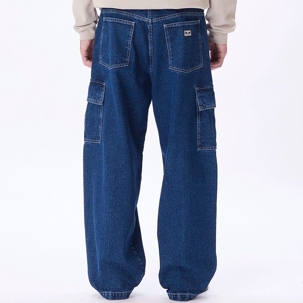 Bigwig Cargo Denim Pant Stone Wash