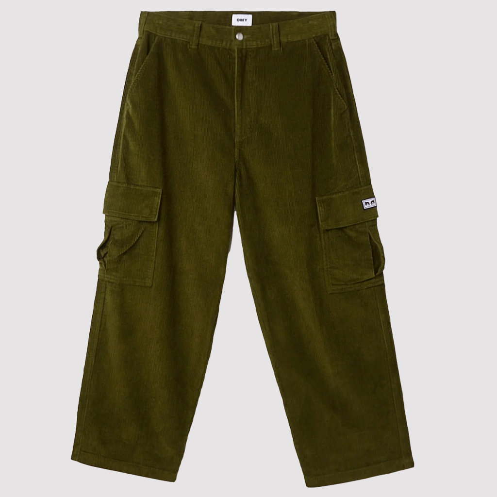Bigwig Baggy Corduroy Cargo Pant Army