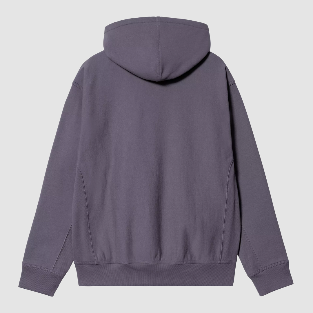 Hooded American Script Sweat Shady Purple