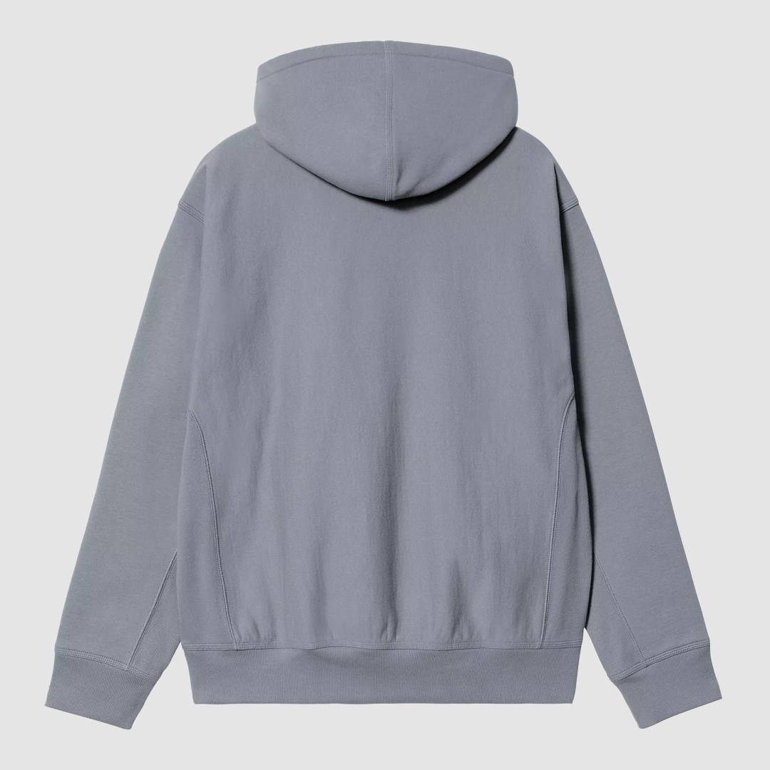Hooded American Script Sweat Shady Blue