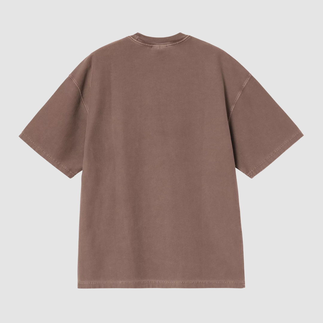 S/S Loose Pocket T-Shirt Tobacco Garment Dyed
