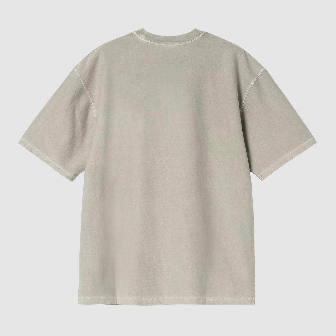 S/S Loose Pocket T-Shirt Shady Green Garment Dyed