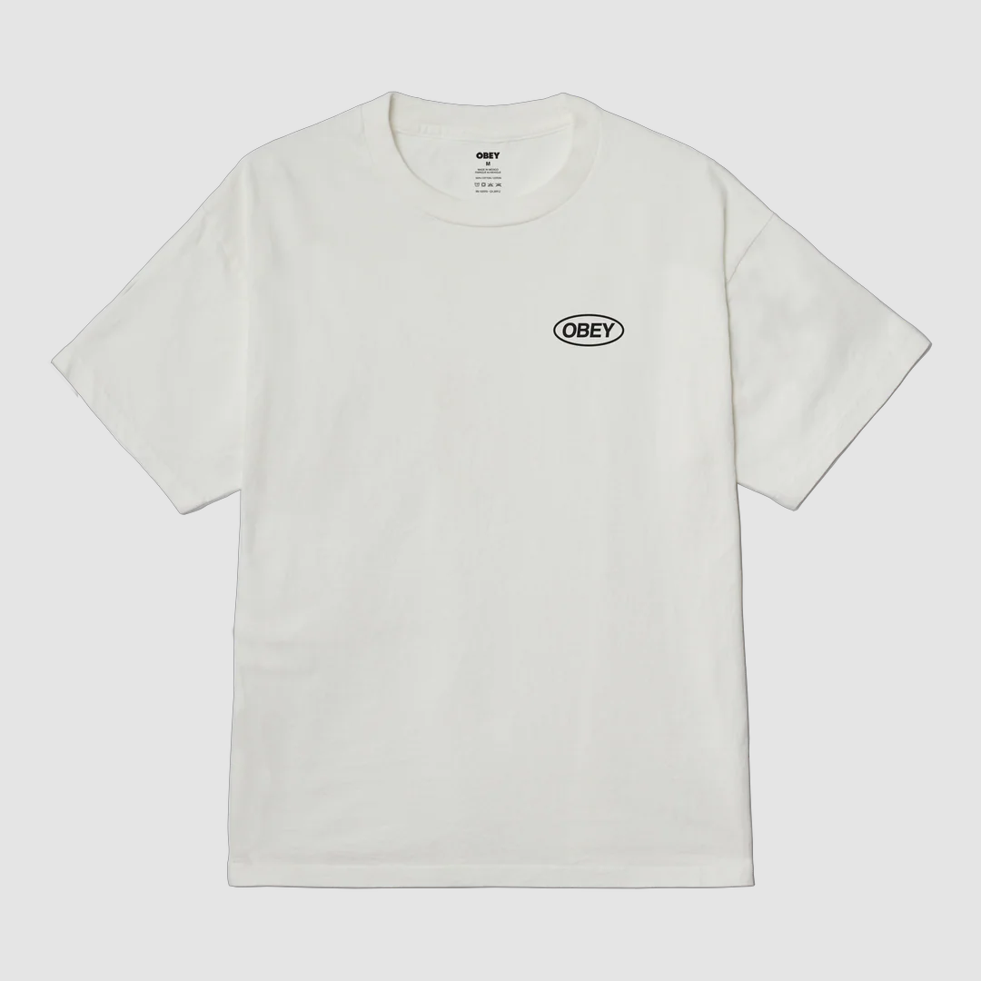 Obey Code Pigment T-Shirt Vintage White