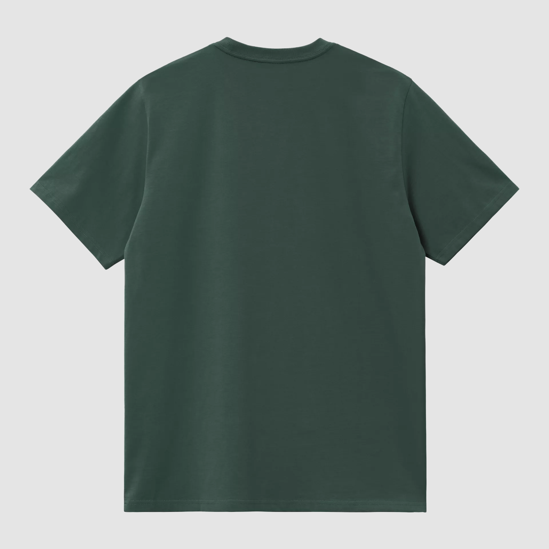 S/S American Script T-Shirt Kale Green