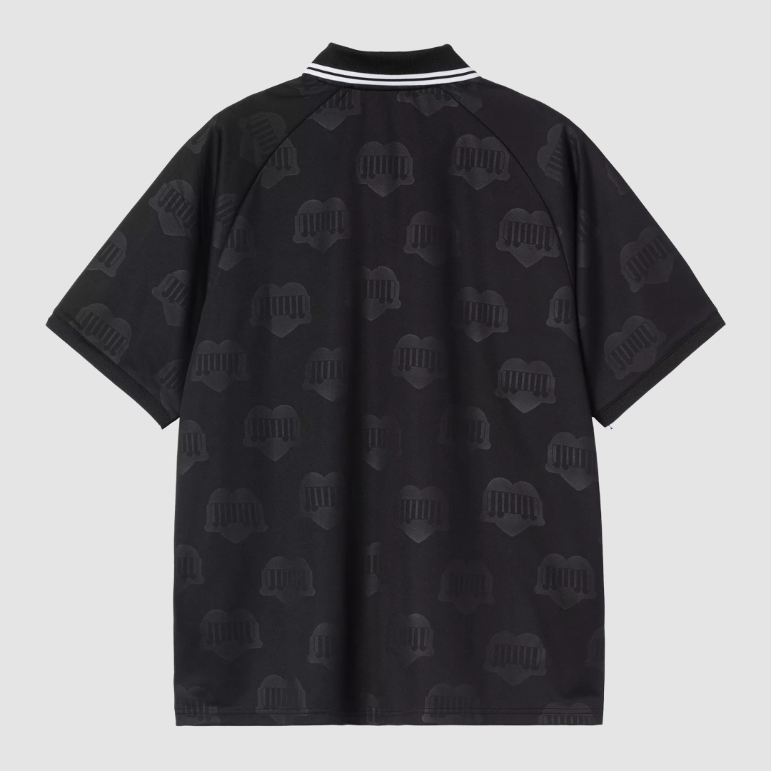 S/S Terrace Football T-Shirt Heart Train Jacquard Black