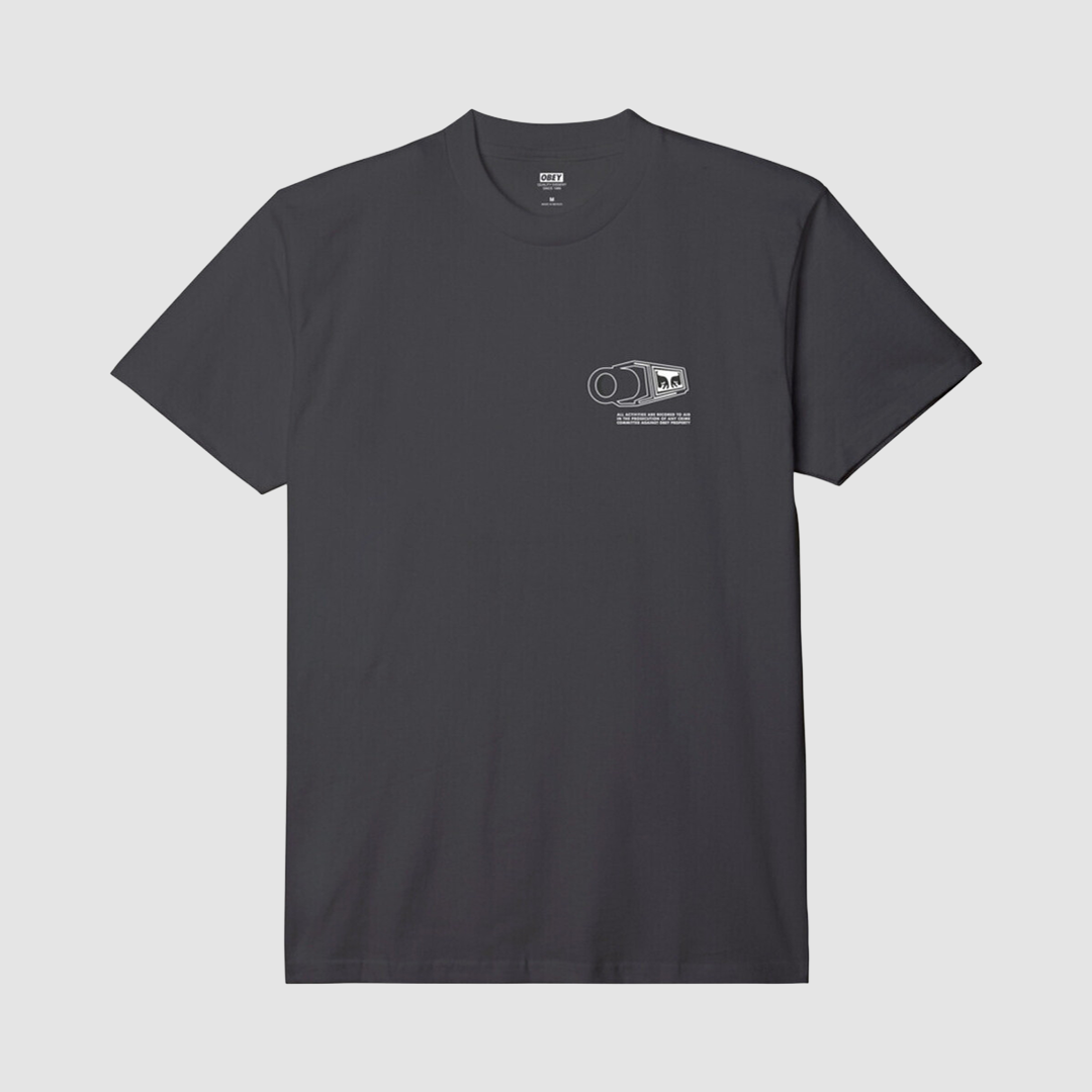 Obey Warning Black T-Shirt