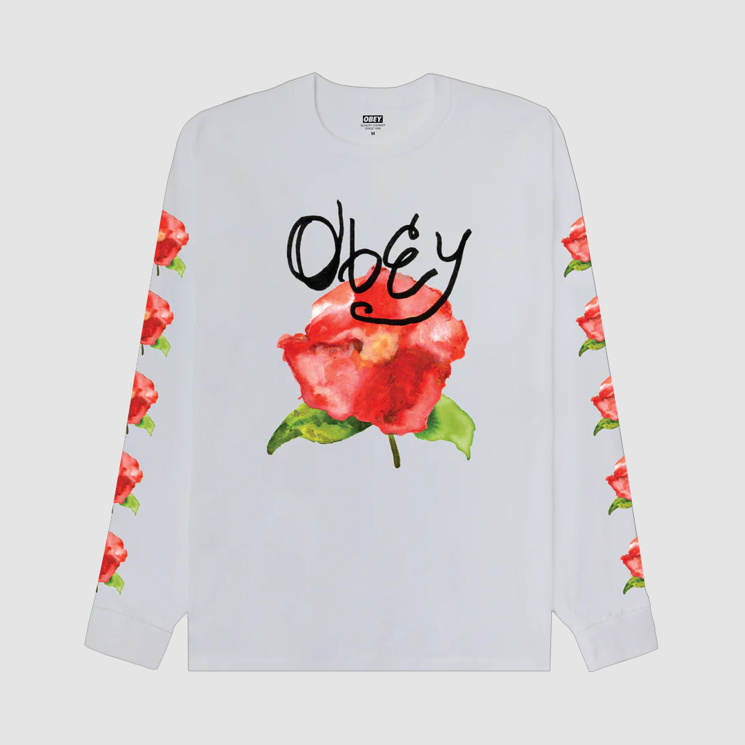Obey Watercolor Poppy T-Shirt White