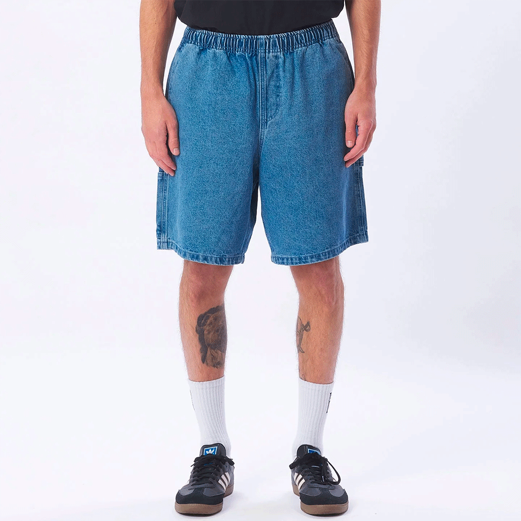 Easy Denim Carpenter Short Light Indigo