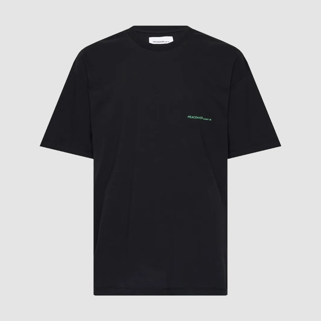 Oversize T-Shirt Keys Print Black