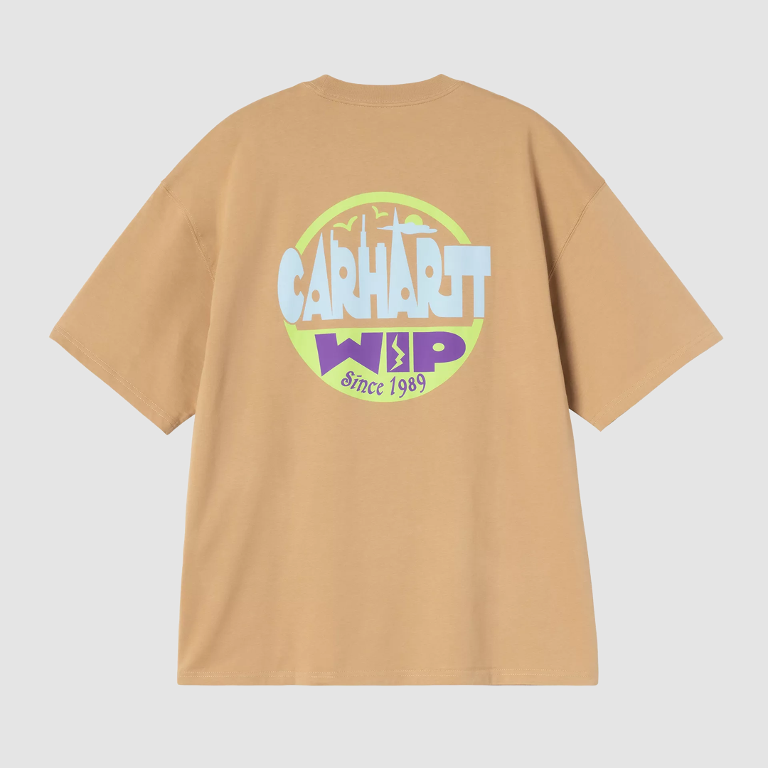 S/S Luggage Label T-Shirt Dusty H Brown