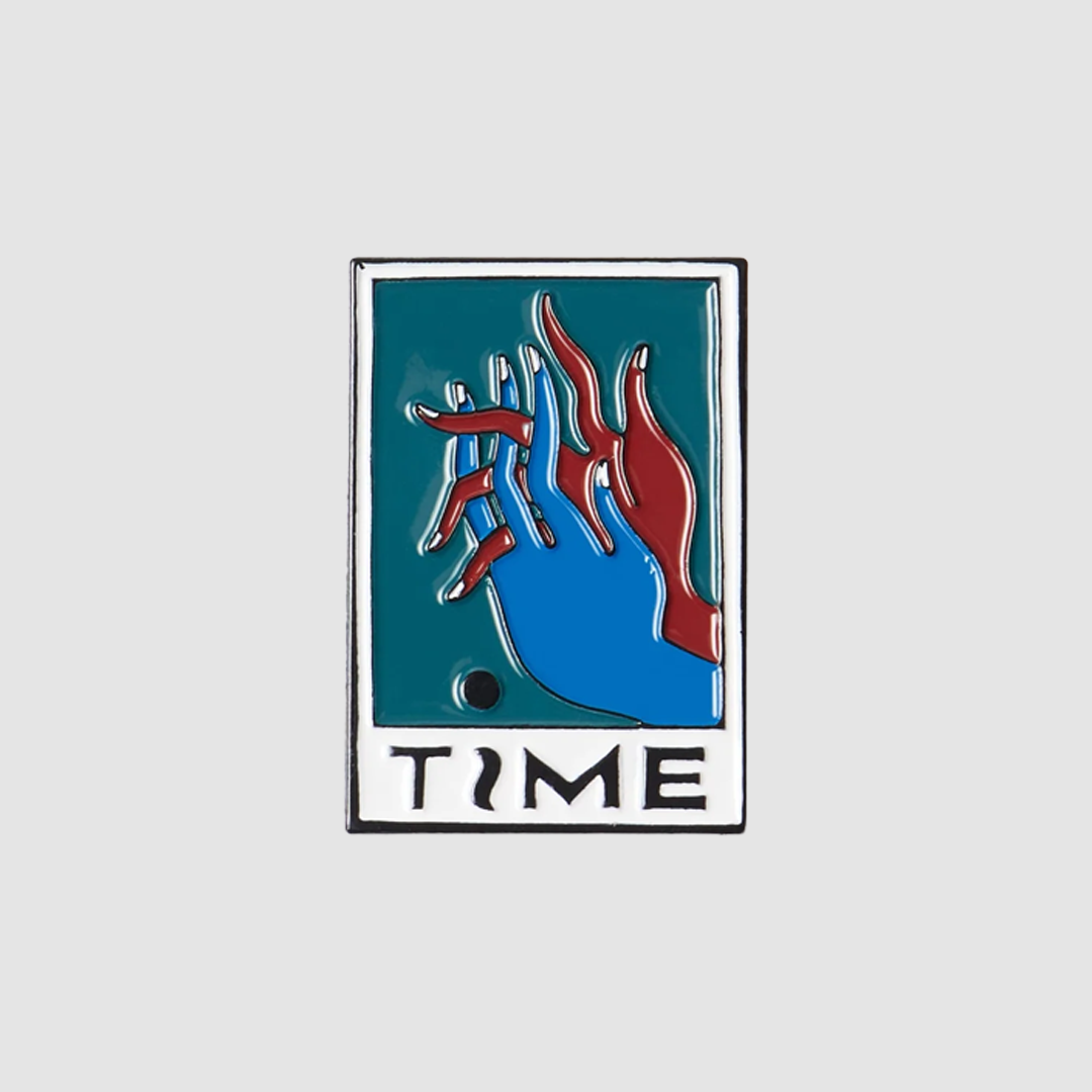 Hands Of Time Enamel Pin Mallard Green