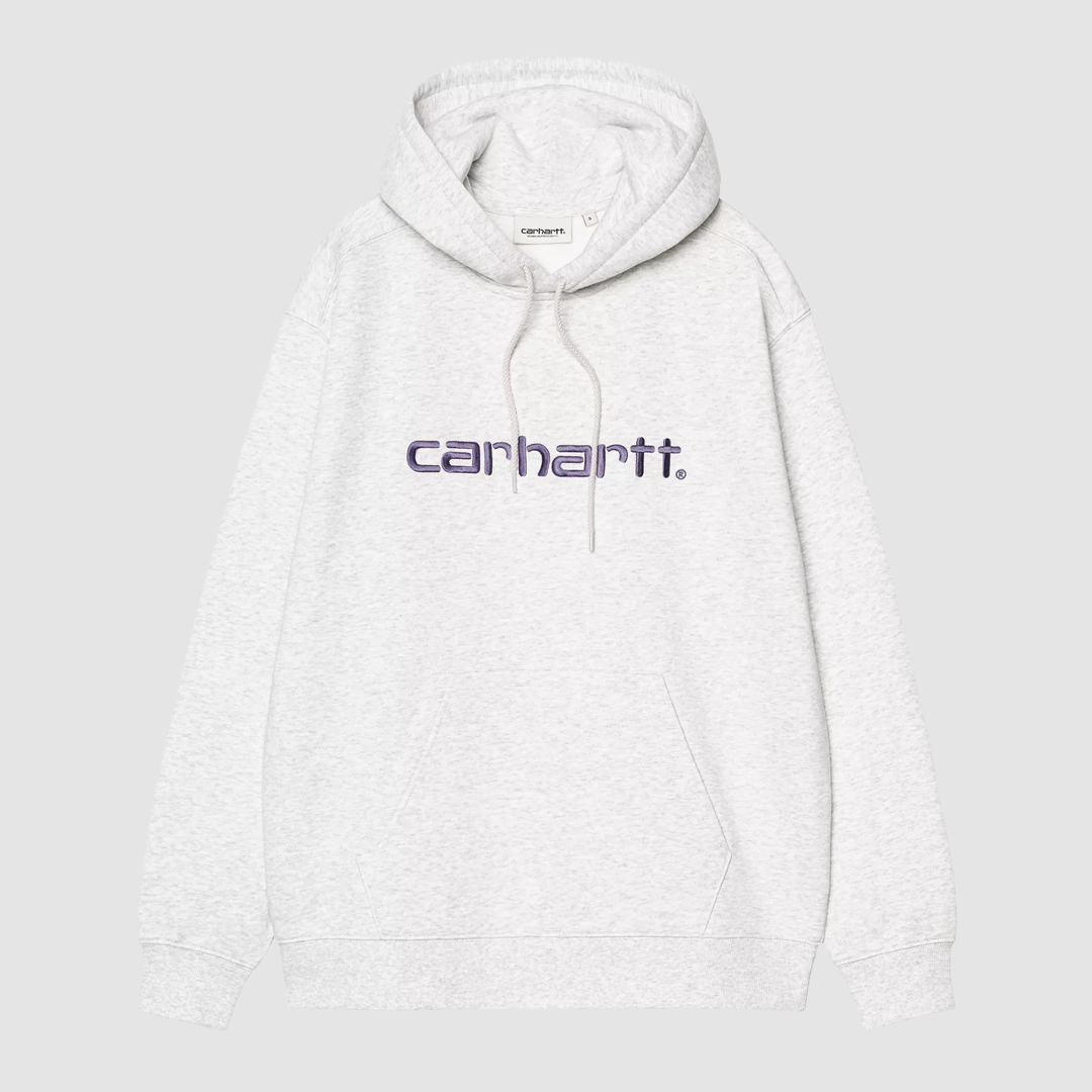 W' Hooded Carhartt Sweat Ash Heather / Cozy Purple
