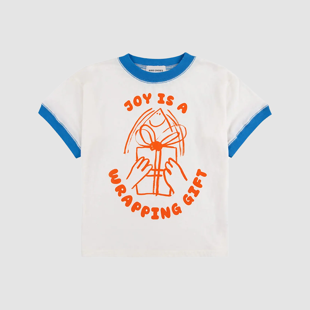 Joy Is A Wrapping Gift T-Shirt Off White