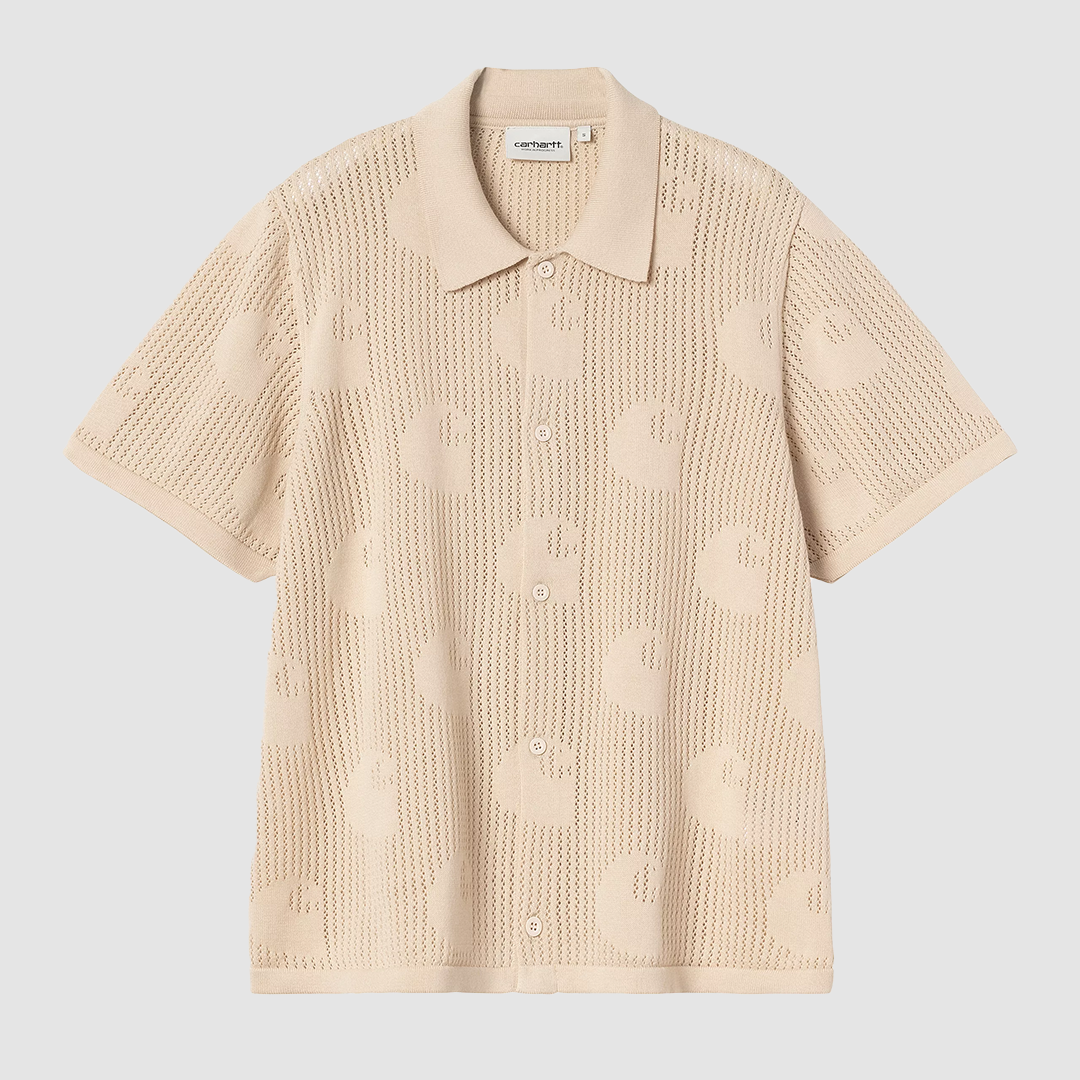W' S/S Temple Knit Shirt Fleur De Sel
