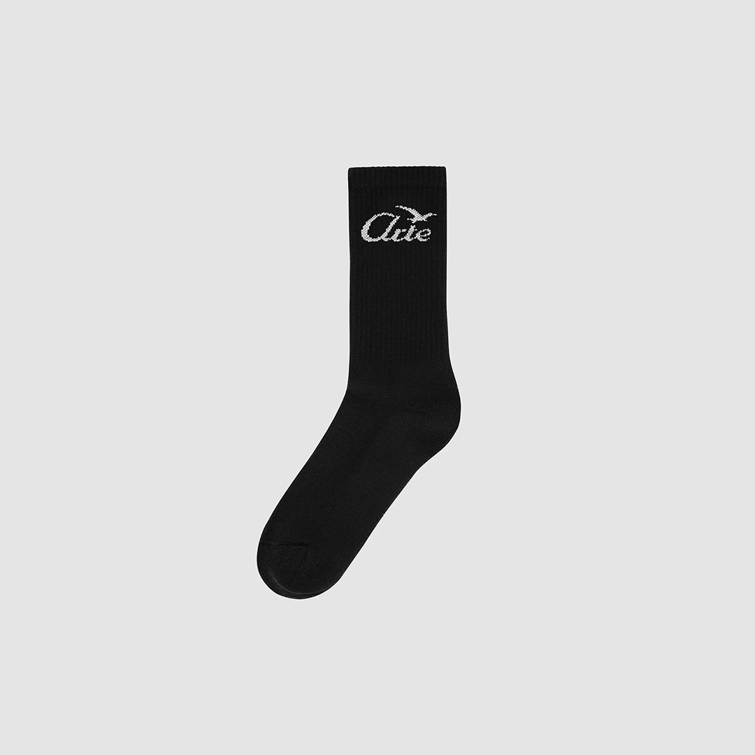 Bird Logo Socks Black