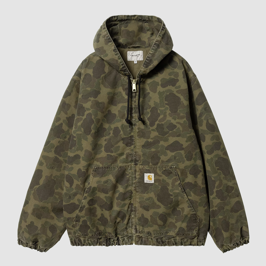 Duck Active Jacket Camo Green / Office Green Garment Dyed