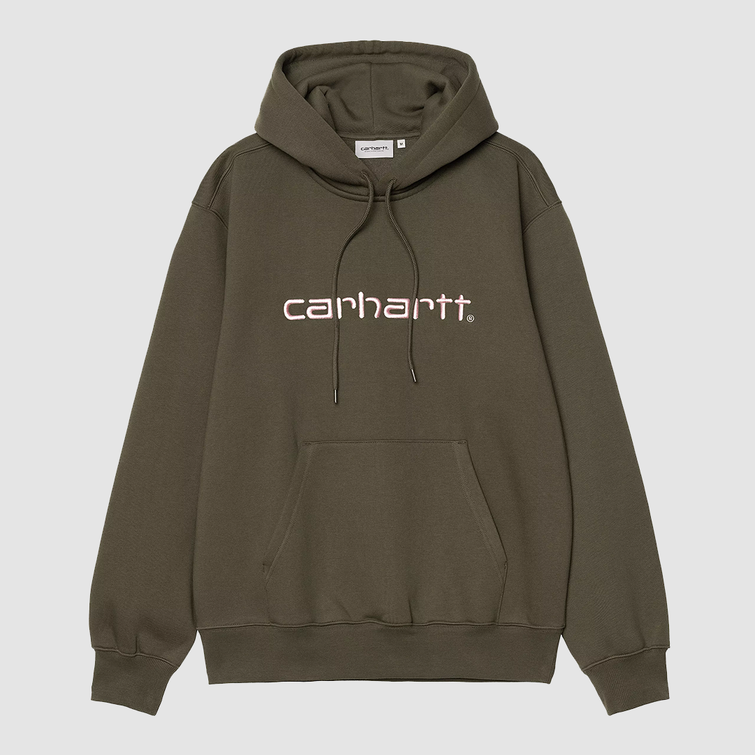 Hooded Carhartt Sweat Turtle / Air Pink