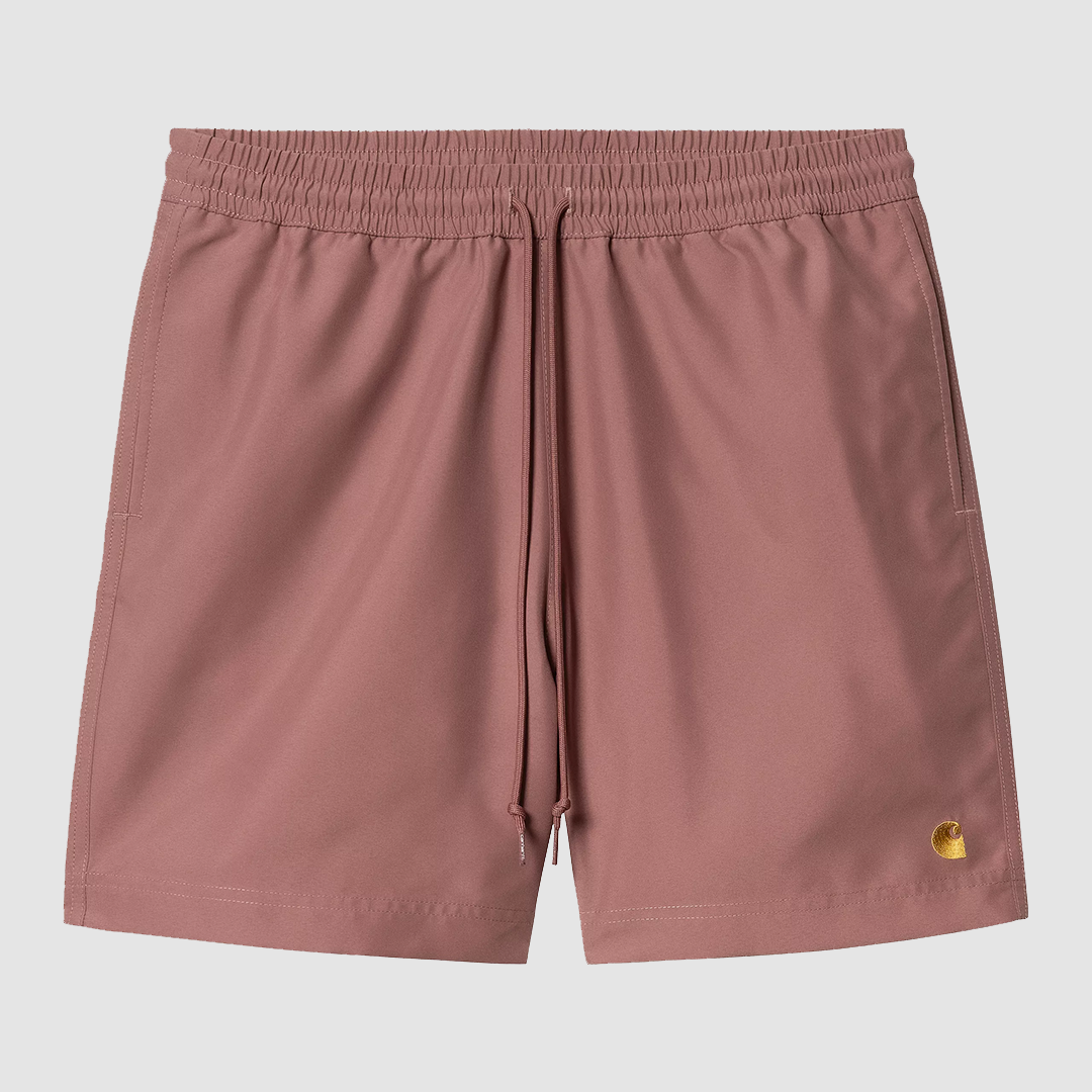 Chase Swim Trunks Dusky Pink / Gold