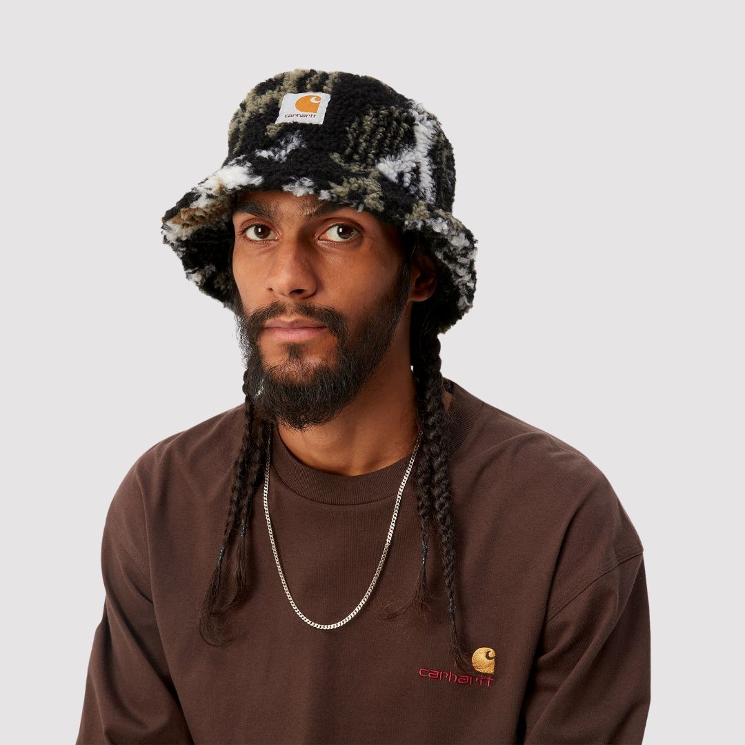 Prentis Bucket Hat Baru Jacquard Black