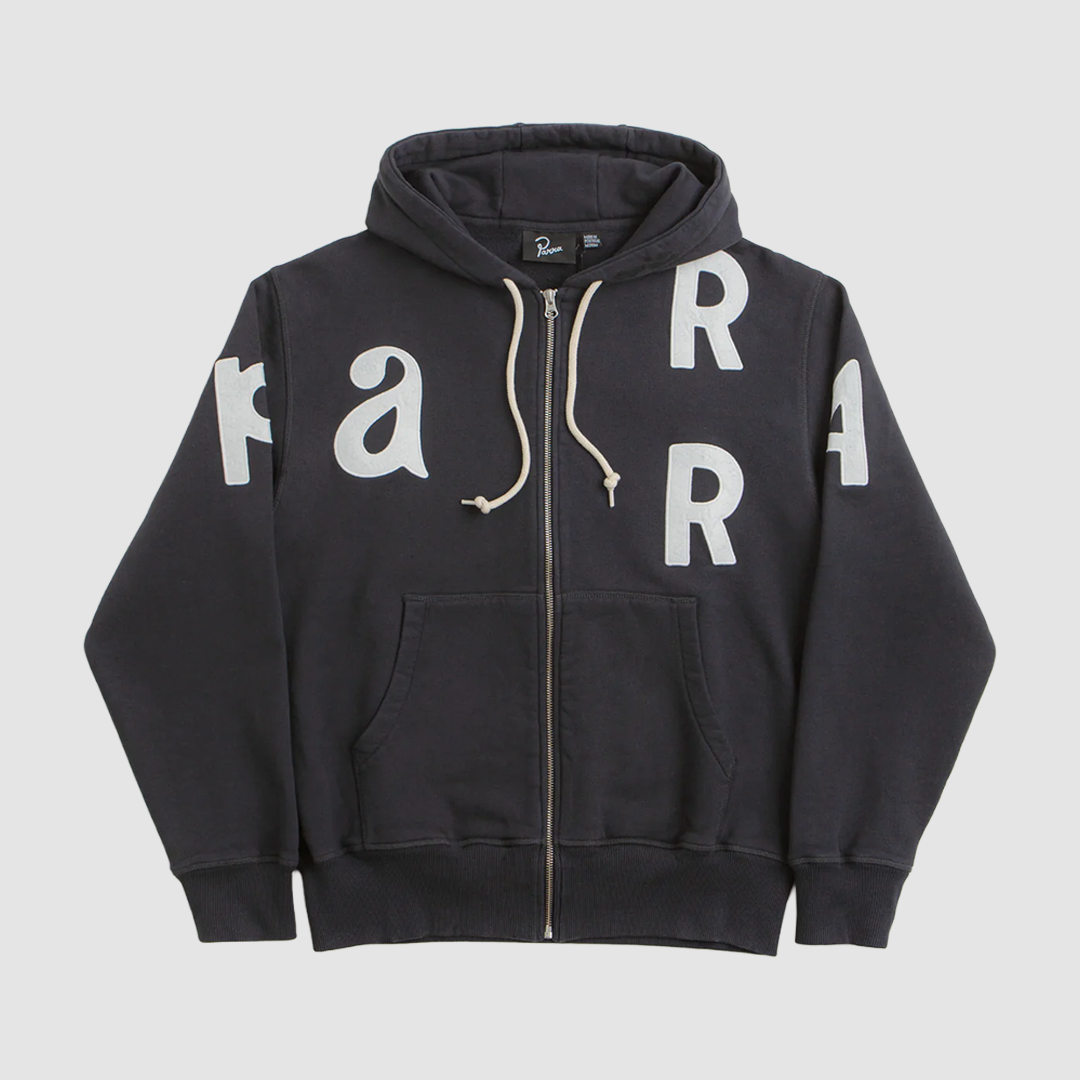 Word Salad Zip Hooded Sweat Dark Navy