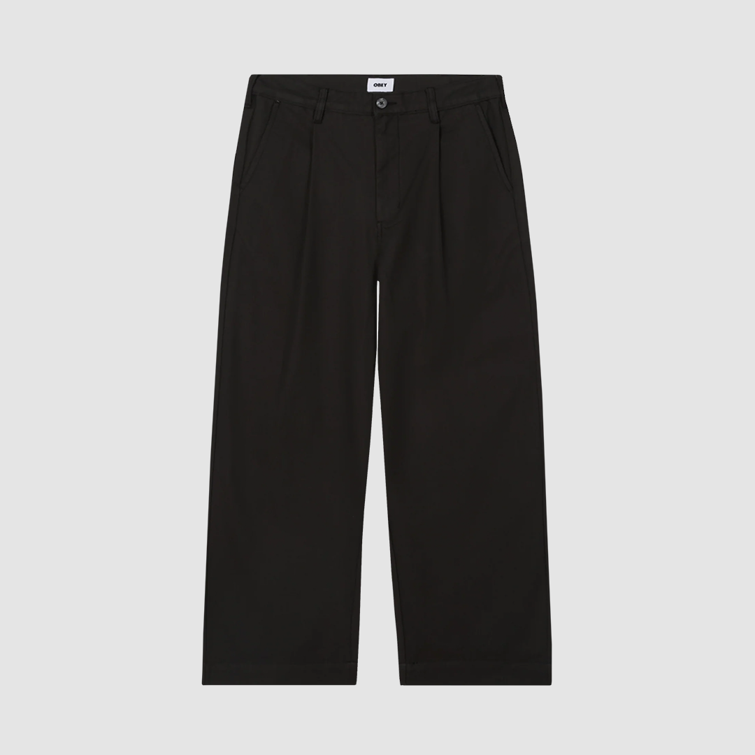 Oliver Pleated Pant Pirate Black