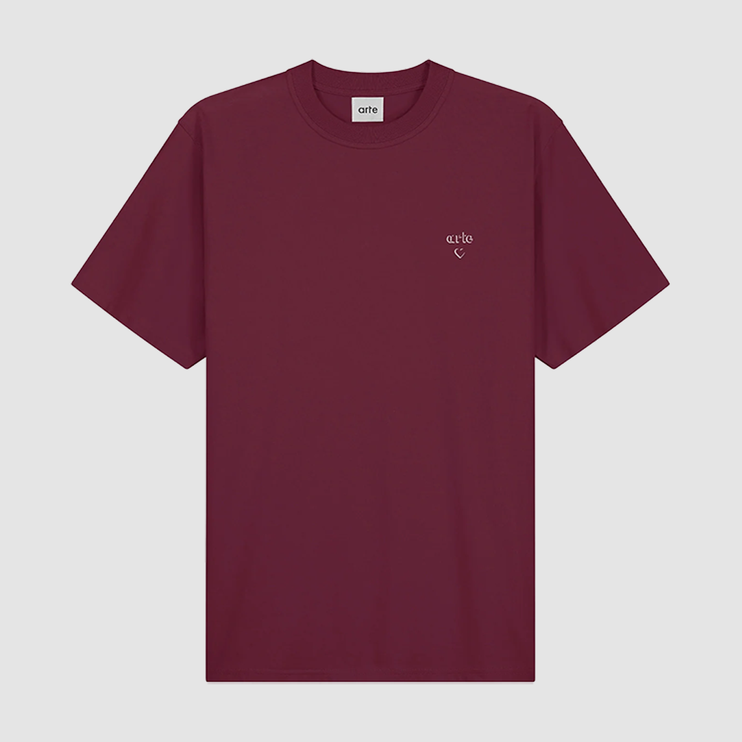 Arte Heart T-Shirt Bordeaux