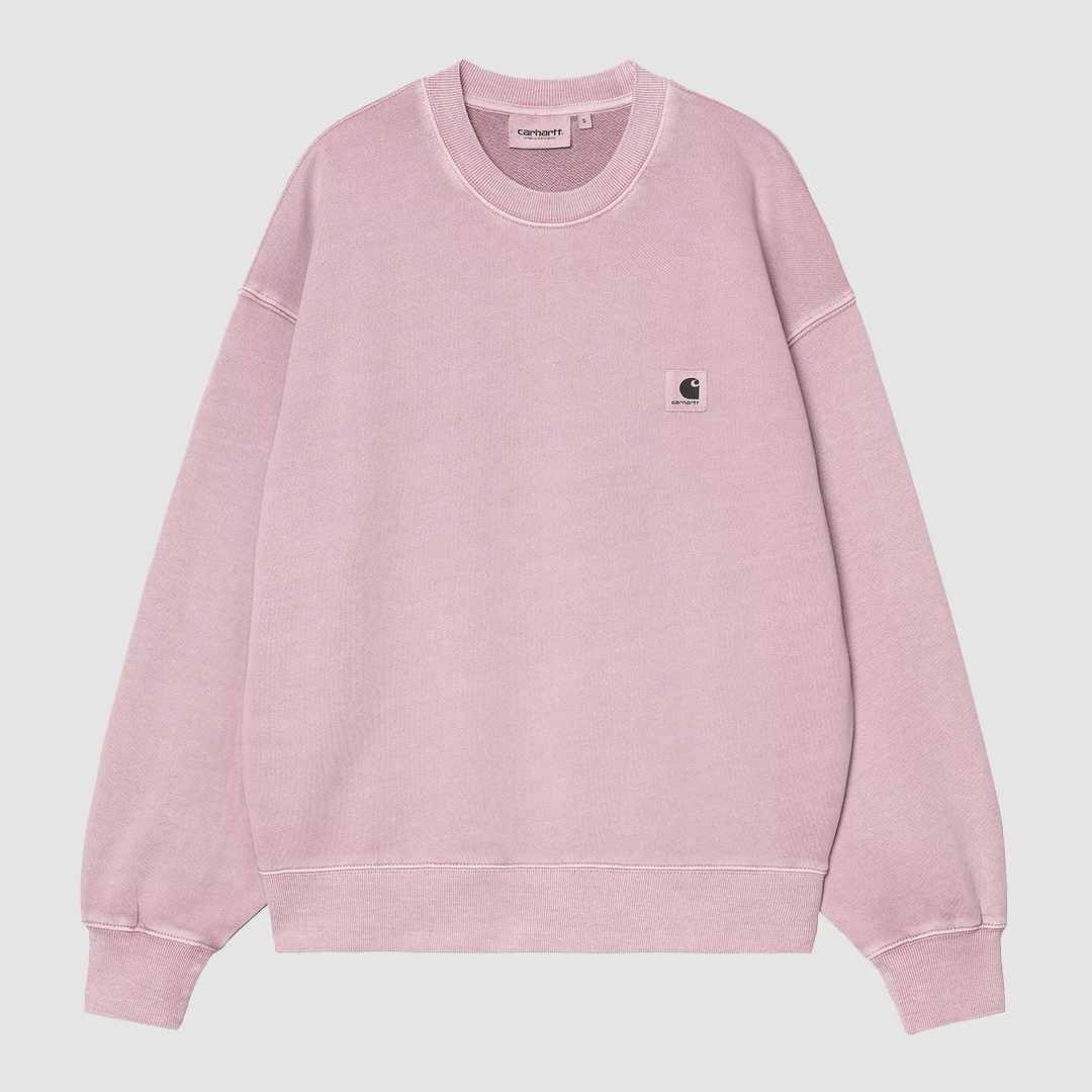 W' Nelson Sweat Hortensia Garment Dyed