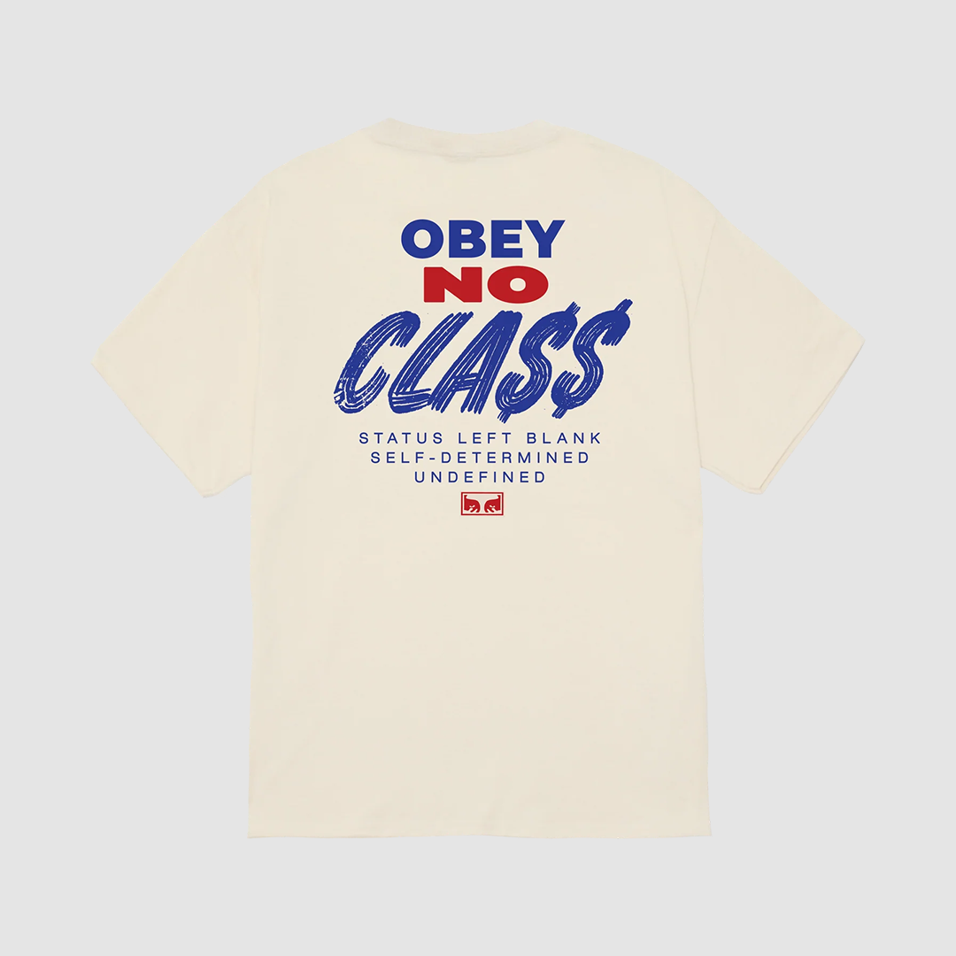 Obey Class Dropout T-Shirt Cream