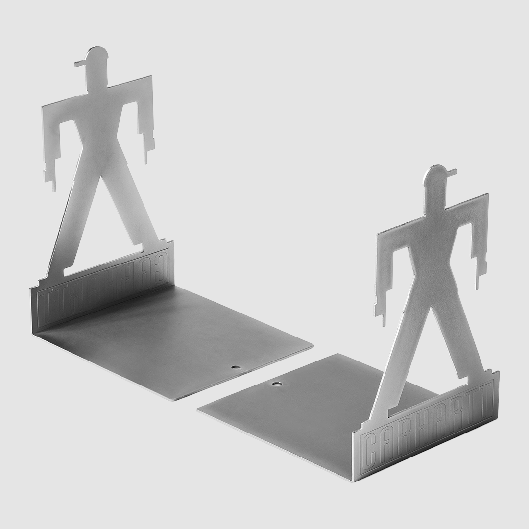 Foundation Bookends Metal Silver