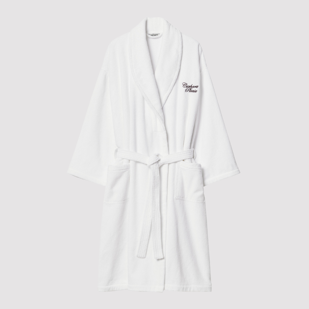 Carhartt Please Bathrobe White / Bordeaux
