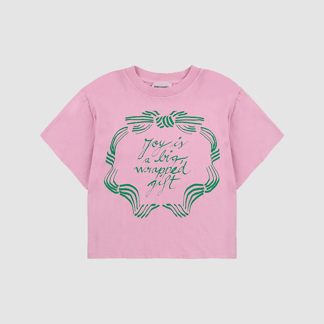 Ribbon Gift T-Shirt Pink
