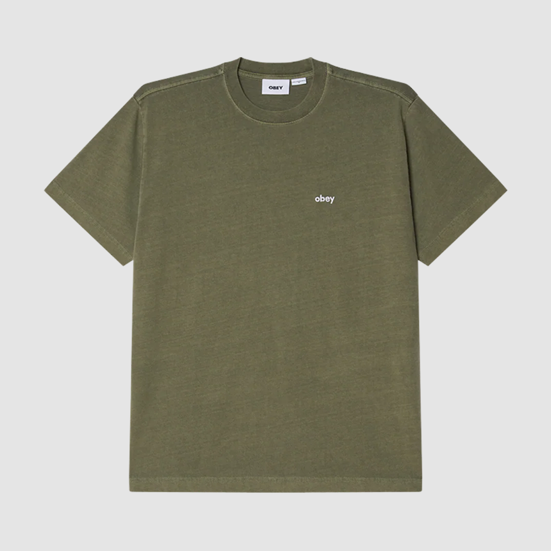 Lowercase Pigment SS T-Shirt Pigment Deep Lichen Green