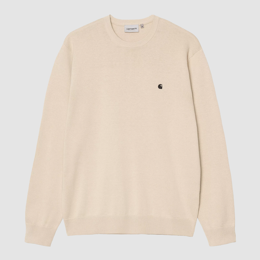 Madison Sweater Cotton Fleur De Sel / Black