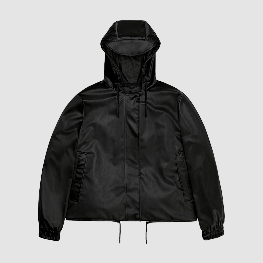 String W Jacket Black Grain