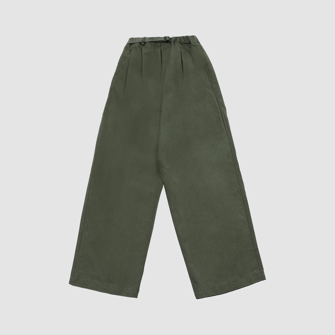 Two Tuck Wide Pants Khaki