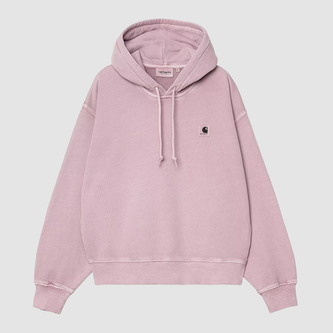 W' Hooded Nelson Sweat Hortensia Garment Dyed
