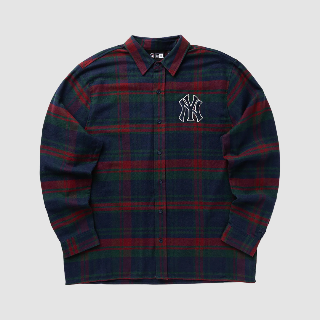Chemise New York Yankees MLB Check Navy