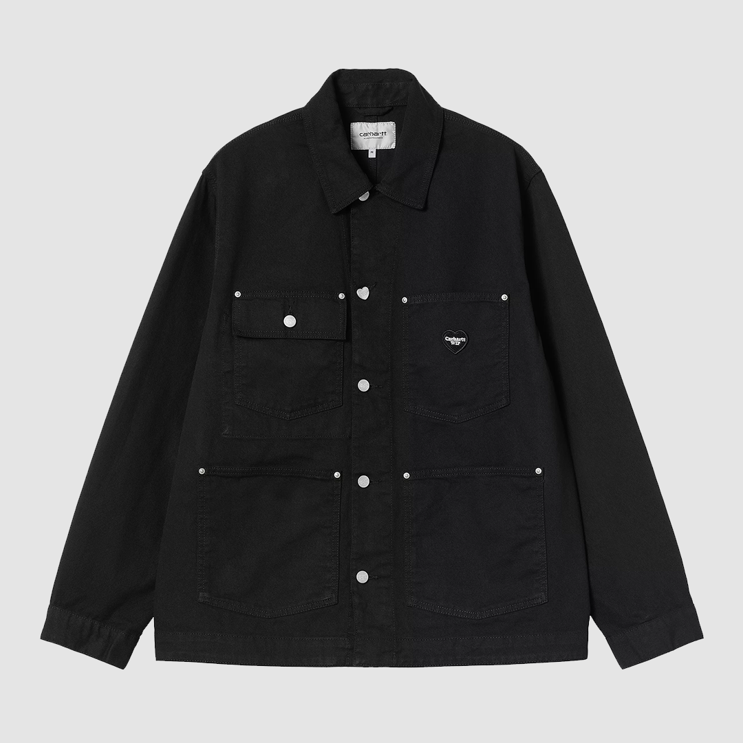 Drewe Chore Coat Black Rinsed