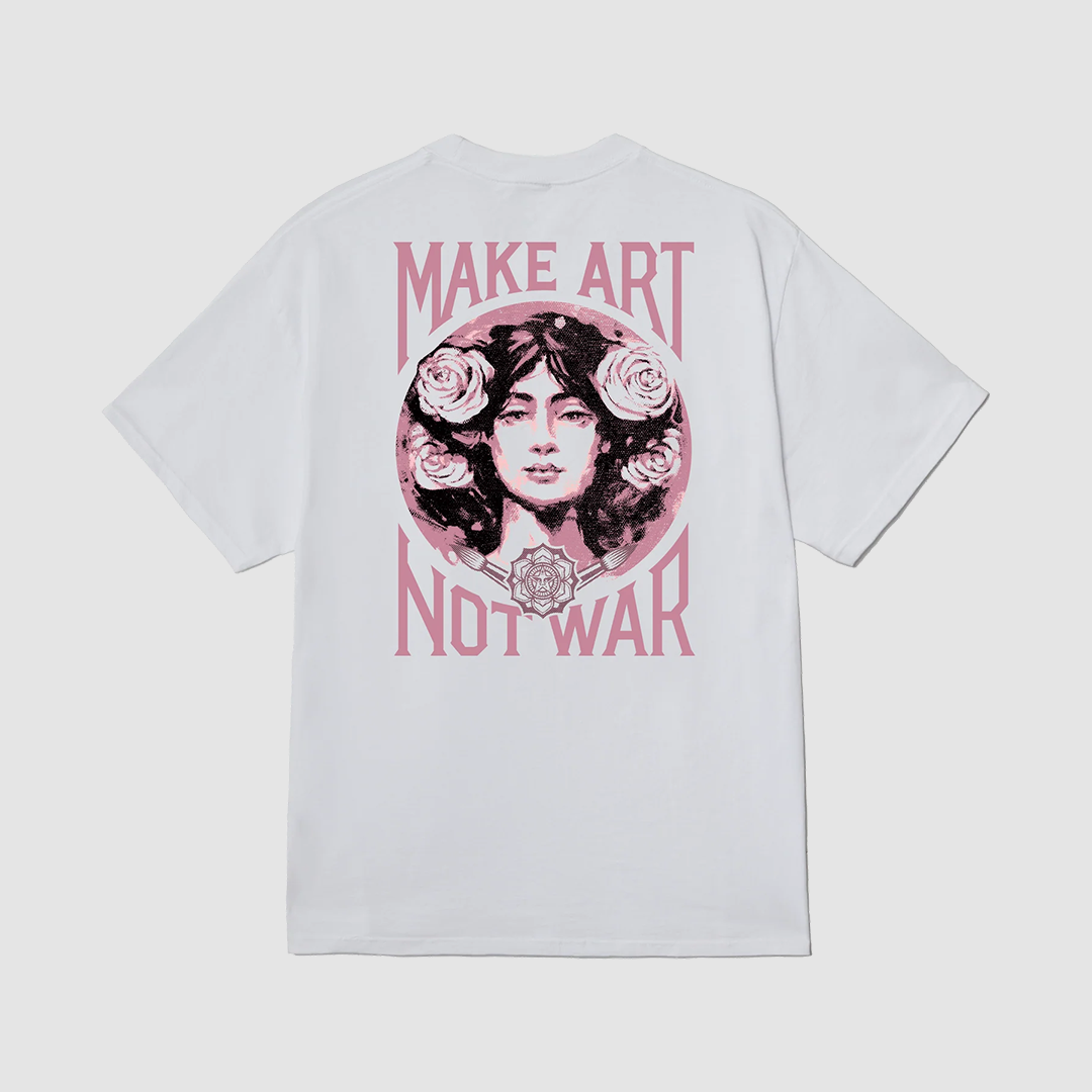 Obey Make Art Not War T-Shirt White