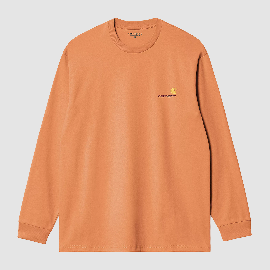 L/S American Script T-Shirt Redhaven