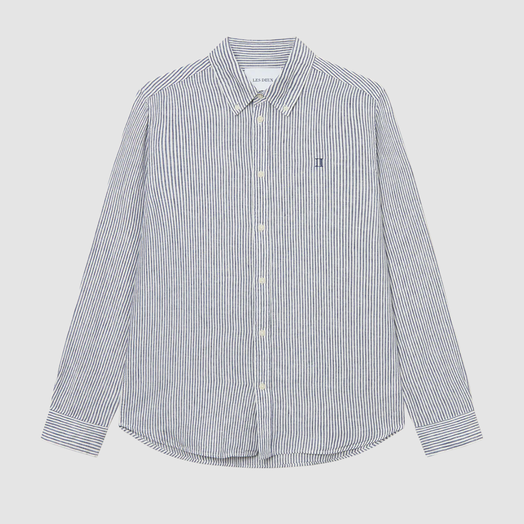 Kristian Linen BD Shirt Light Ivory / Blueprint