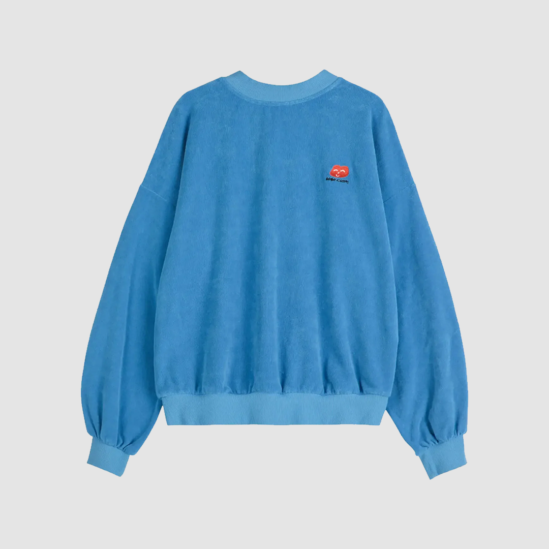 Logo Embroidery Relaxed Sweat Light Blue