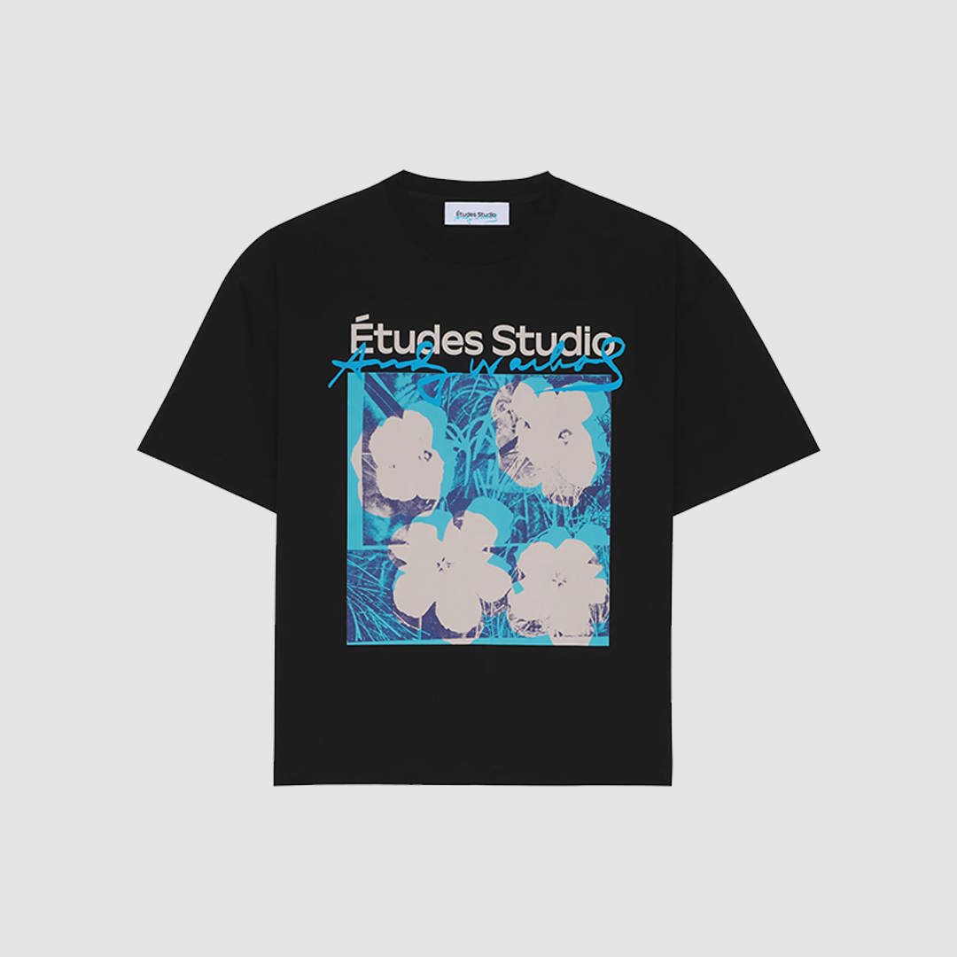 Regular T-Shirt AW Flowers Black